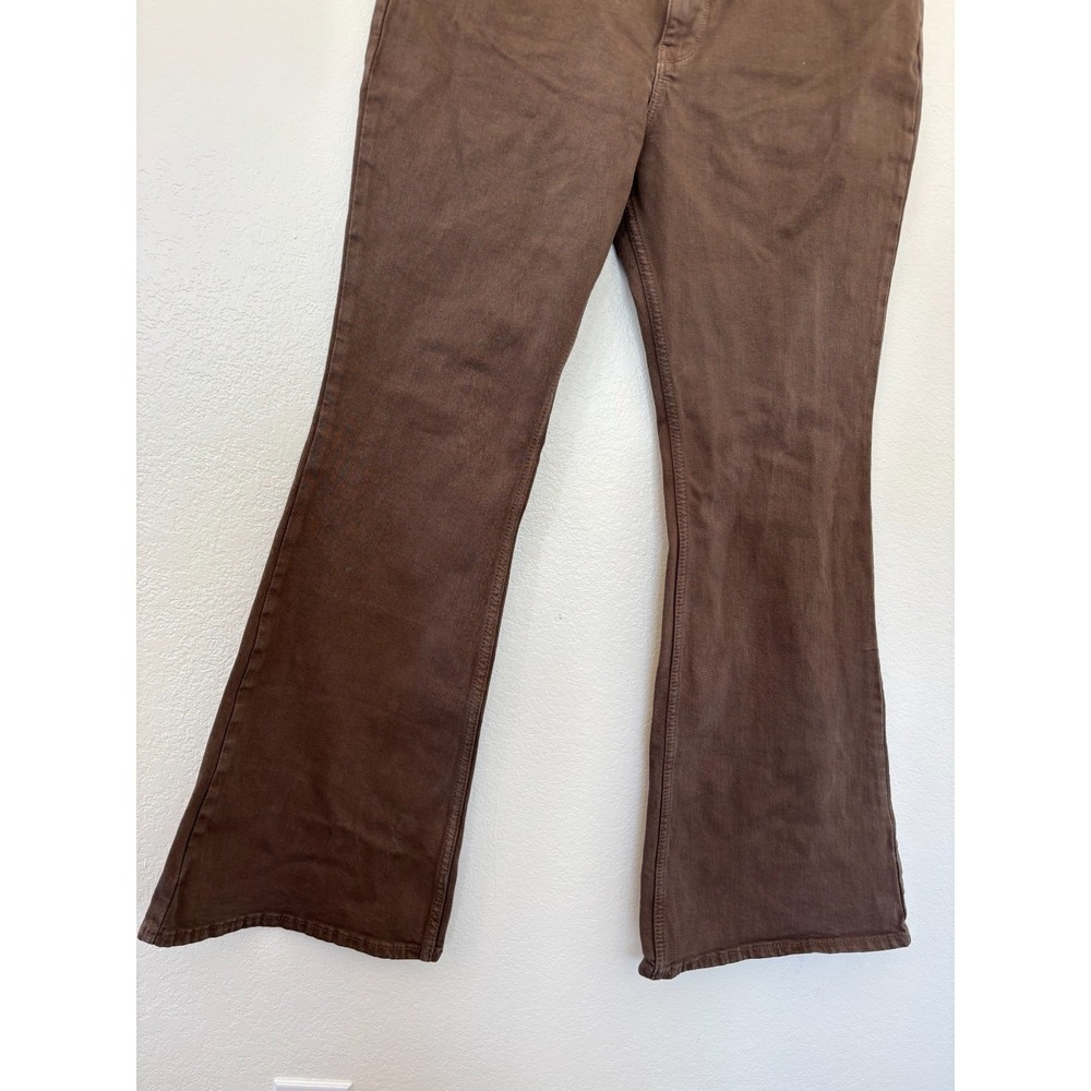 Wrangler Jeans 12 X 31 Brown High Rise Fierce Flare Denim Rodeo cowgirl Retro - Picture 5 of 16